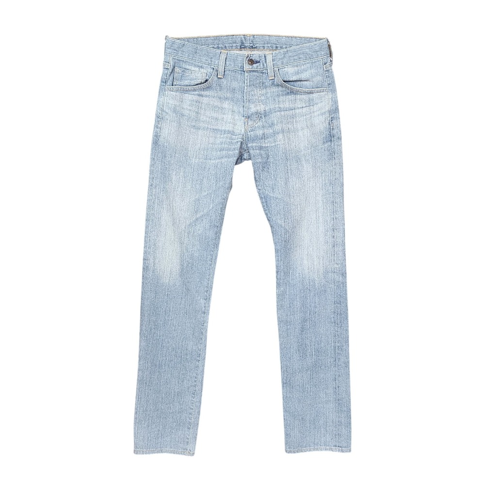 AG Adriano Goldschmied Mens Light Wash Slim Straight Jeans Blue 32 Made in USA